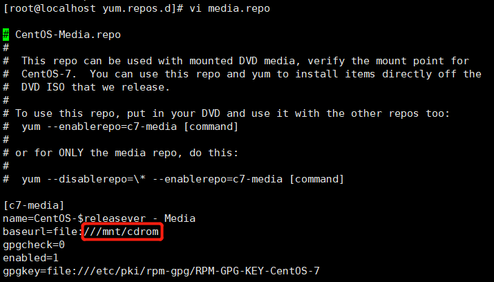 centos7.6安装本地yum源
