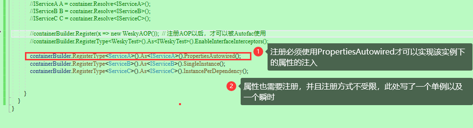 .net core番外第2篇：Autofac的3种依赖注入方式(构造函数注入、属性注入和方法注入)，以及在过滤器里面实现依赖注入...