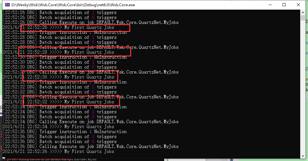 十七、.net core（.NET 6）搭建基于Quartz组件的定时调度任务