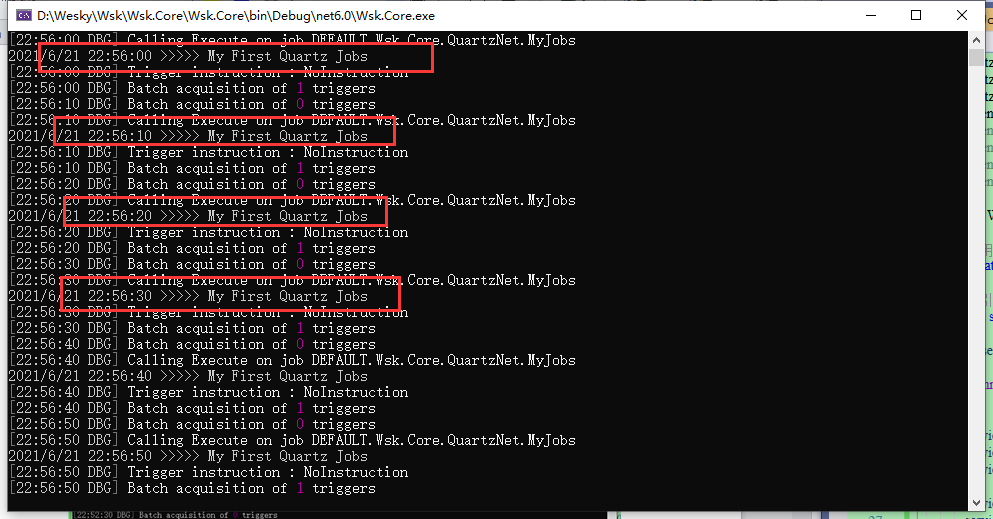 十七、.net core（.NET 6）搭建基于Quartz组件的定时调度任务