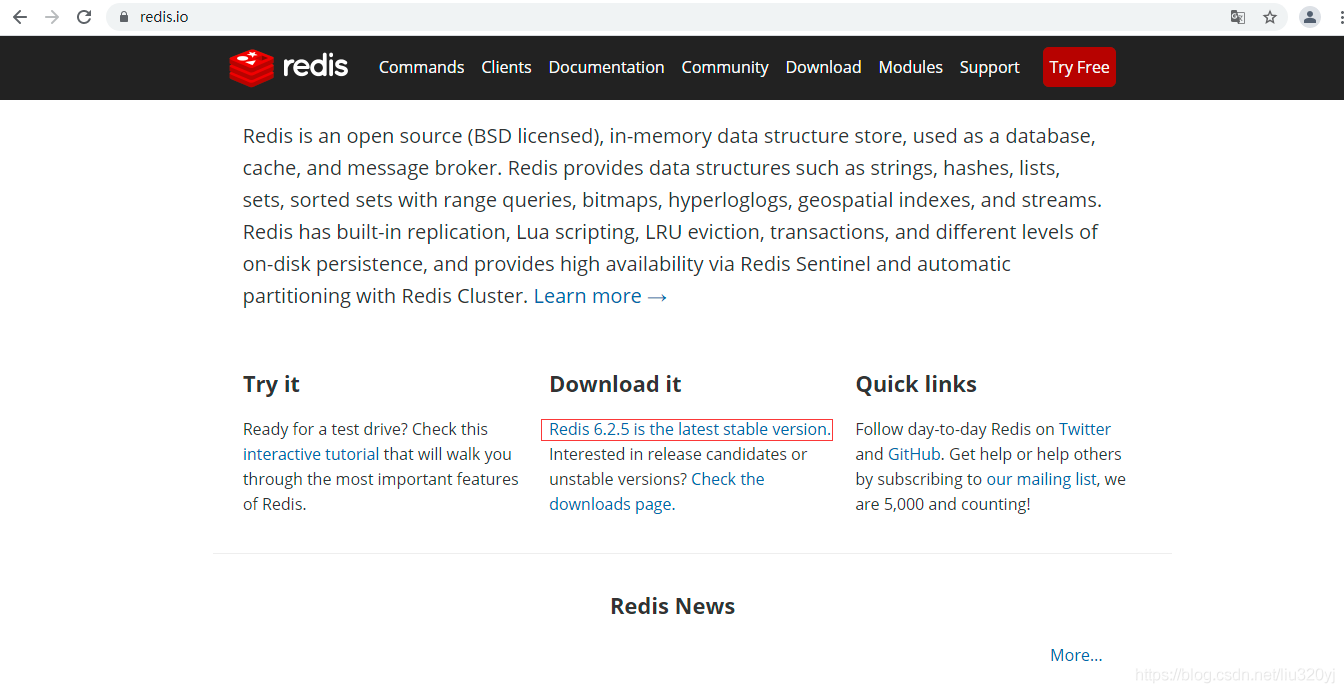 redis官网