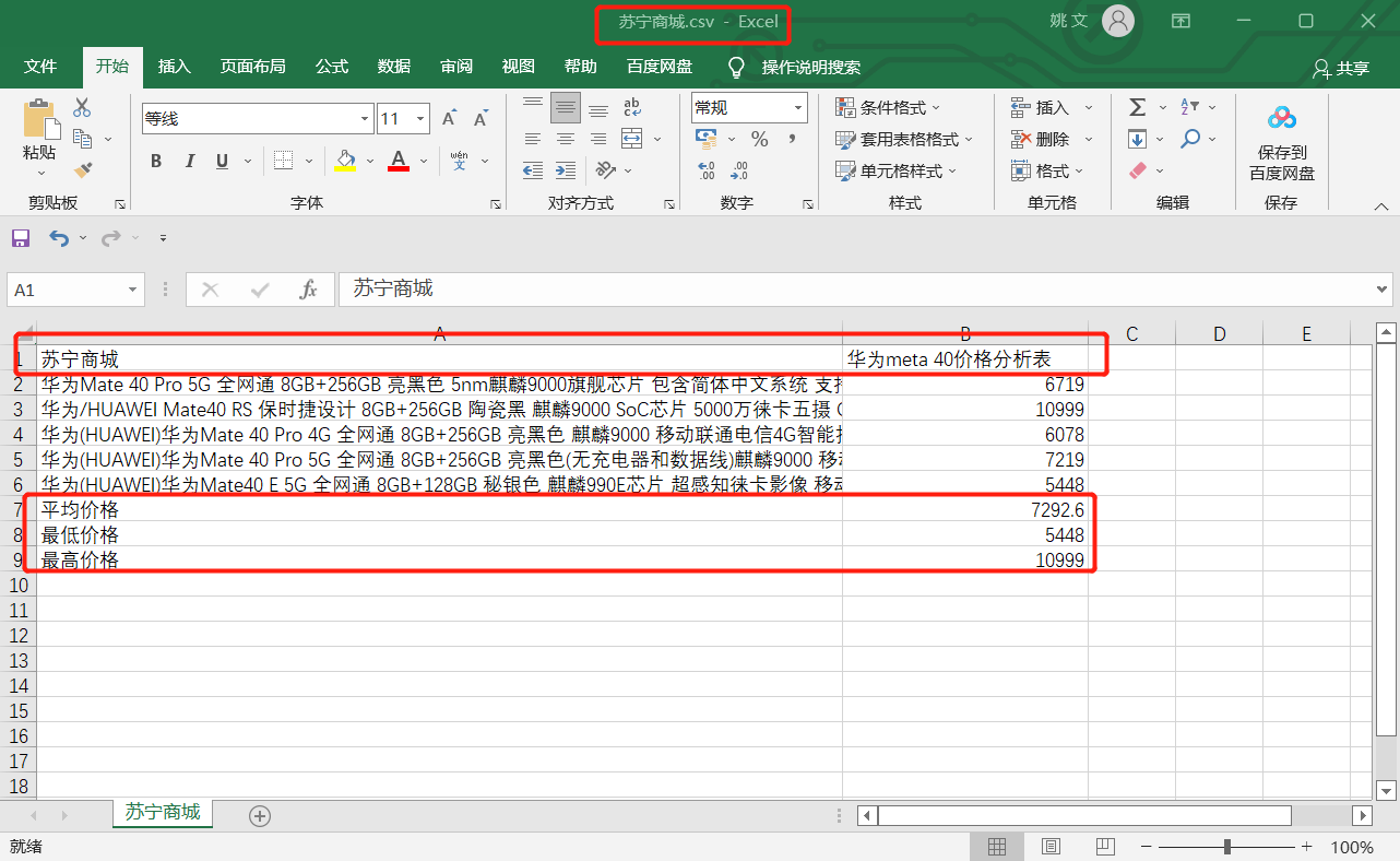 Python 基于 selenium 实现不同商城的商品价格差异分析系统