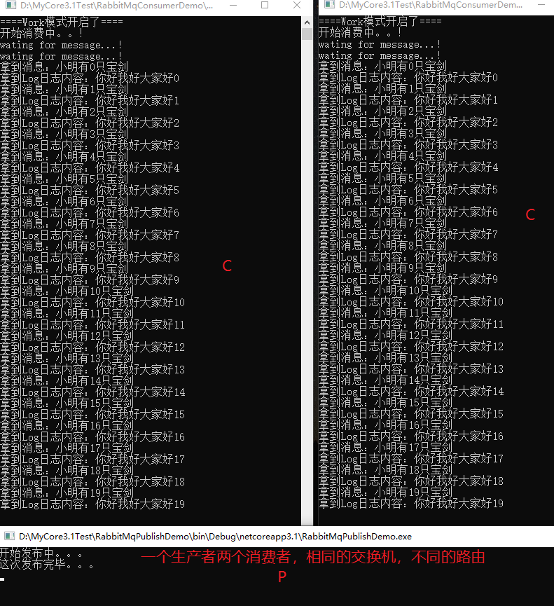 C#使用RabbitMq队列(Sample,Work,Fanout,Direct等模式的简单使用)