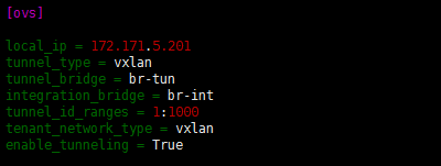 openstack使用openvswitch实现vxlan组网