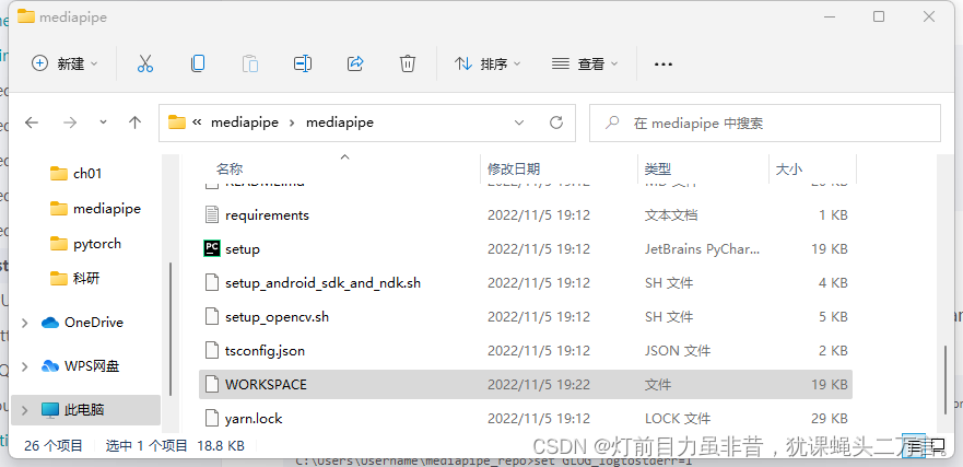 WORKSPACE文件的位置