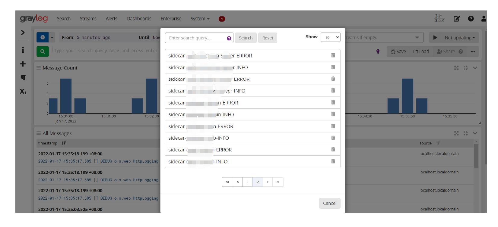 graylog+kafka+zookeeper（单机测试及源码），微服务日志查询使用（七）