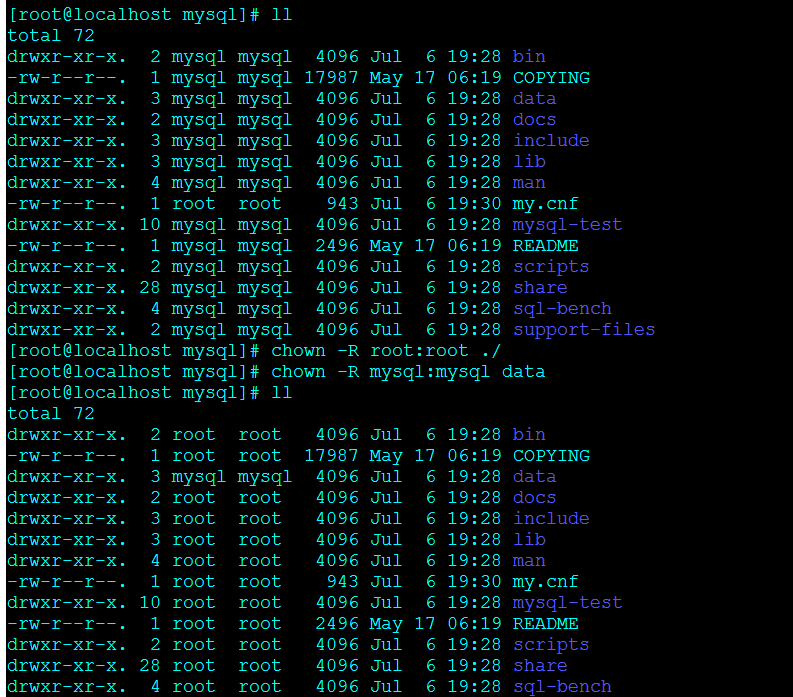 Linux下安装MySQL