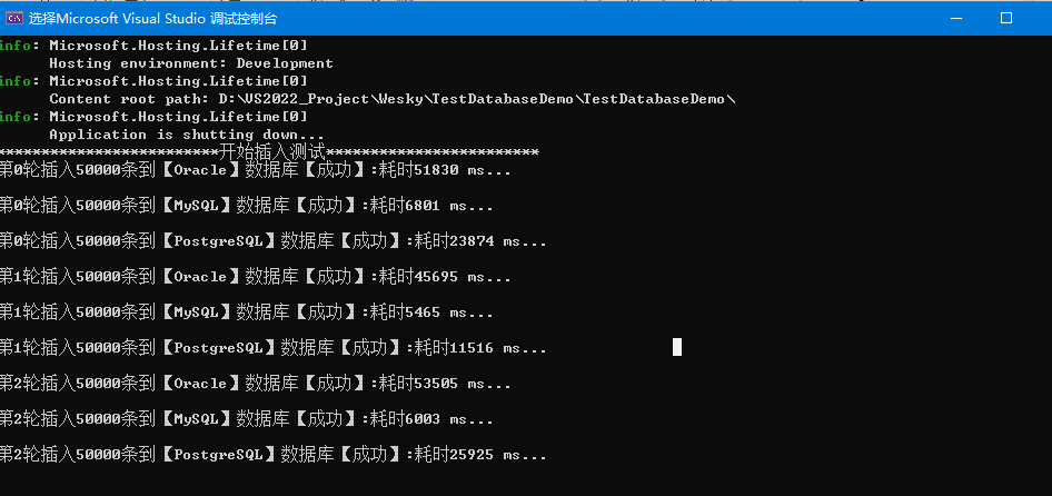 【.NET 6】使用EF Core 访问Oracle+Mysql+PostgreSQL并进行简单增改操作与性能比较