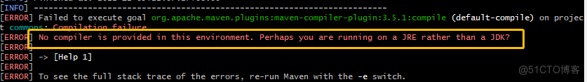mvn打包的时候报错No compiler is provided in this environment. Perhaps you are running on a JRE _JAVA