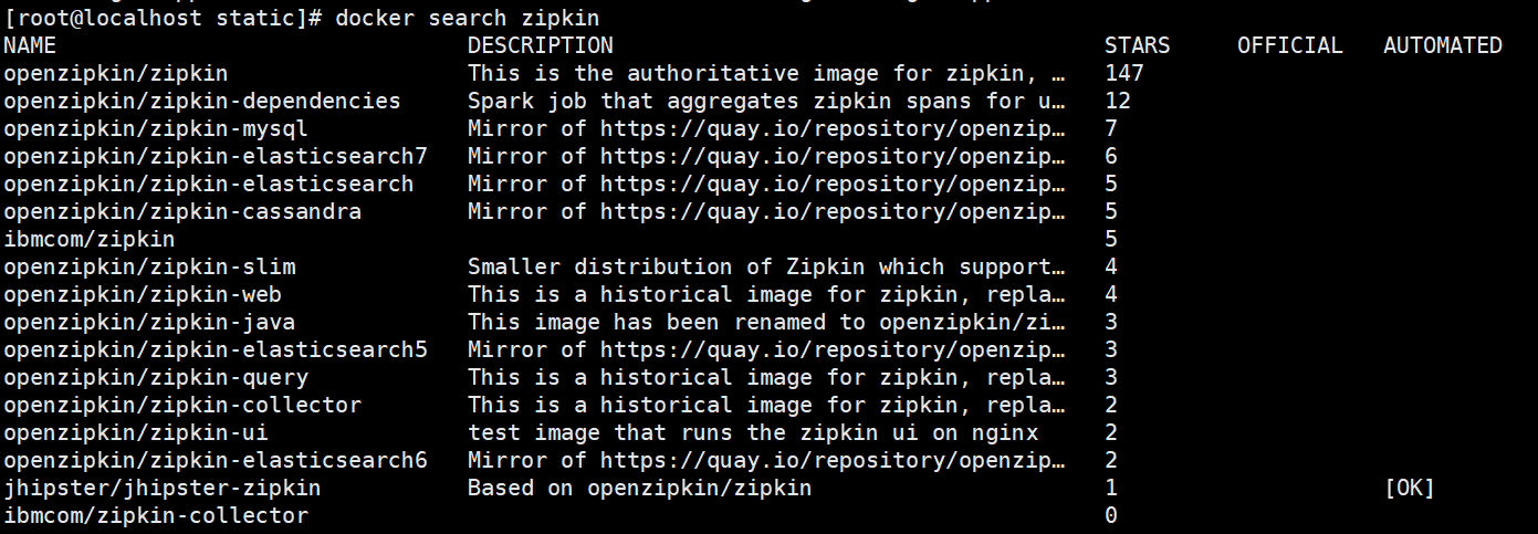 Docker无介绍快使用，docker拉取zipkin（十四）