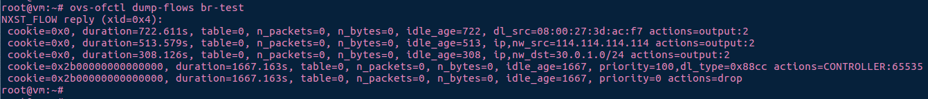 OpenvSwitch系列之四 ovs-ofctl命令使用