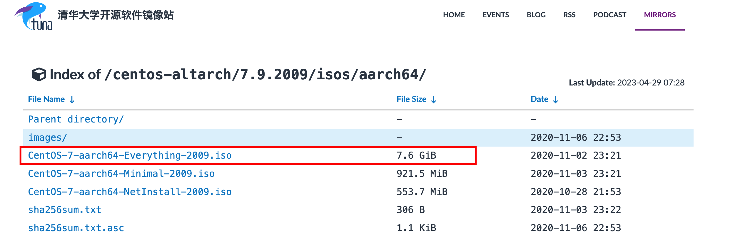 Mac M芯片下载centos7的iso镜像